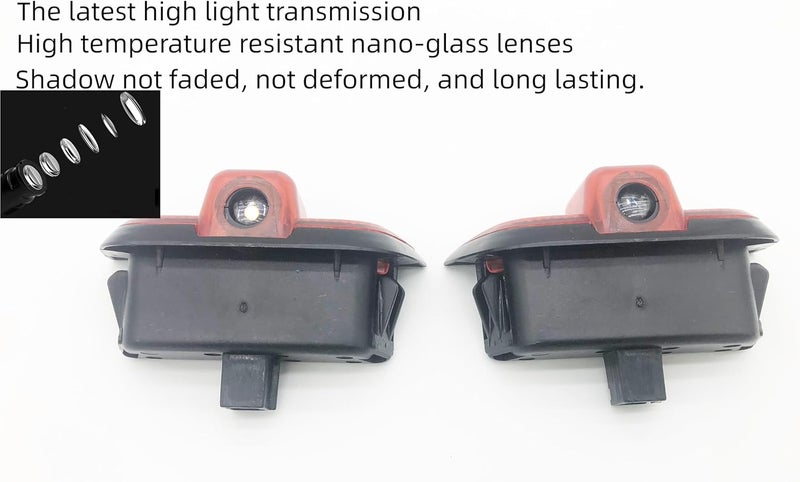 LOUEI 2pc Car Door LED Logo Projector Lights, Welcome Shadow Lamp, Automotive Step Light Compatible with 2008-2013 W204 C180 C200 C250 C300 C350 auto (W204) - Image 4